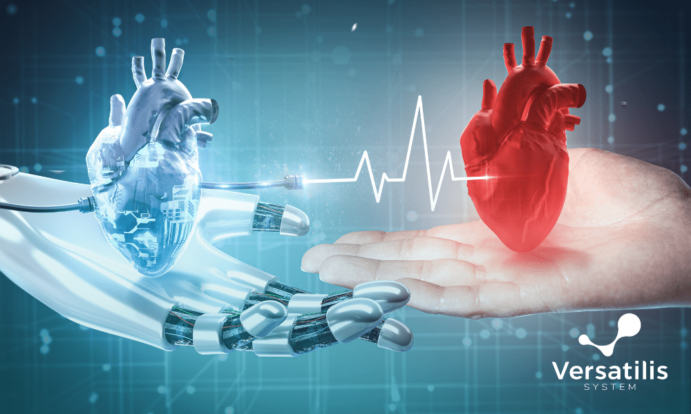 mão humana e mão robótica juntas